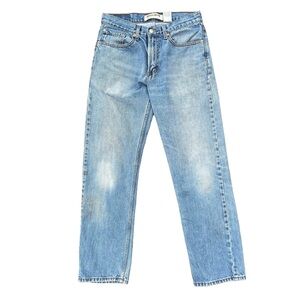 Levis 505 Jeans 32 x 30 Straight Light Wash Blue Y2K Denim 100 Percent Cotton